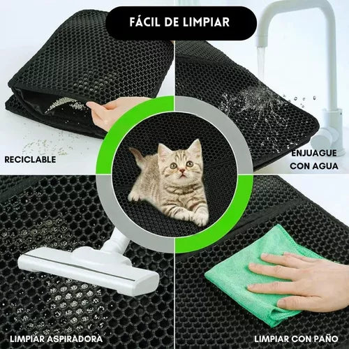 AlFOMBRILLA ANTISALPICADURA DE ARENA PARA GATOS